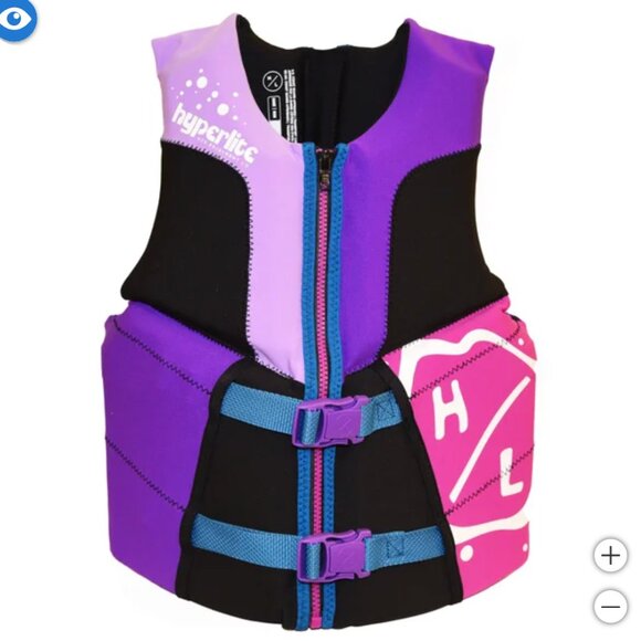 Hyperlite Youth Life Vest Purple - Picture 2 of 5
